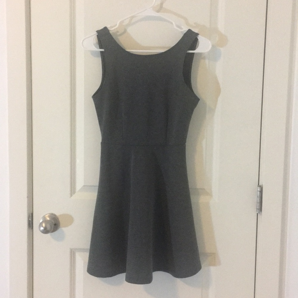Gray skater dress